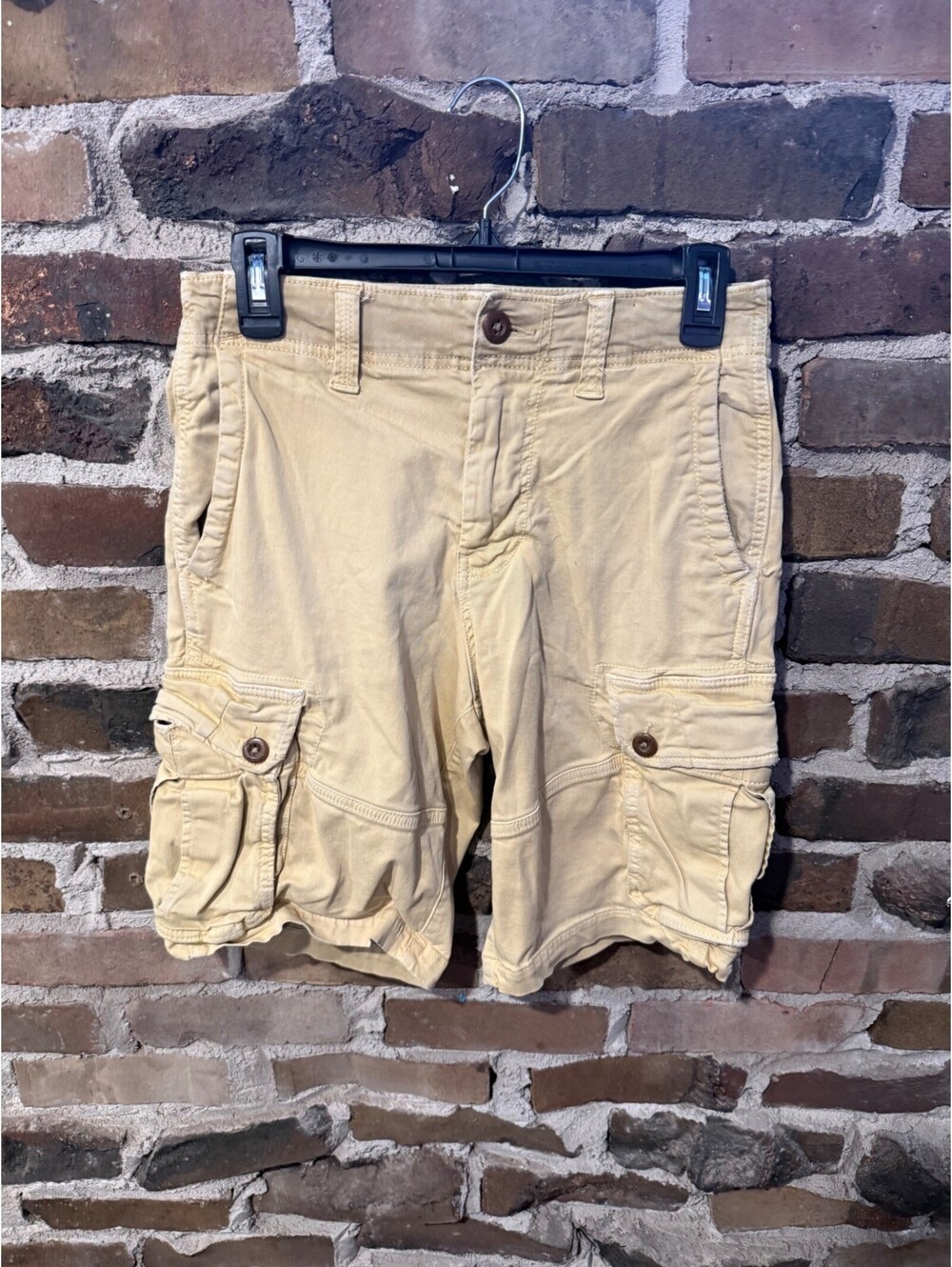 American Eagle Extreme Flex Khaki Cargo Shorts Size 28